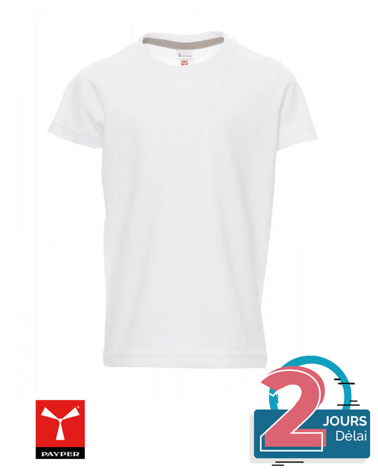 Tee-shirt Blanc Enfant Coton 150gr/m² _ Impression_Nantes_Saint_Nazaire