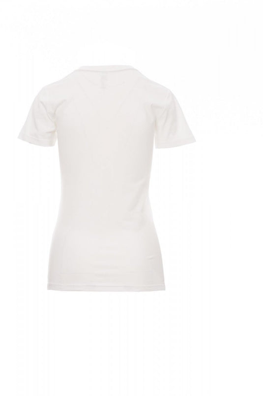 Tee-shirt Blanc Col V Femme - EXPRESS _ Impression_Nantes_Saint_Nazaire