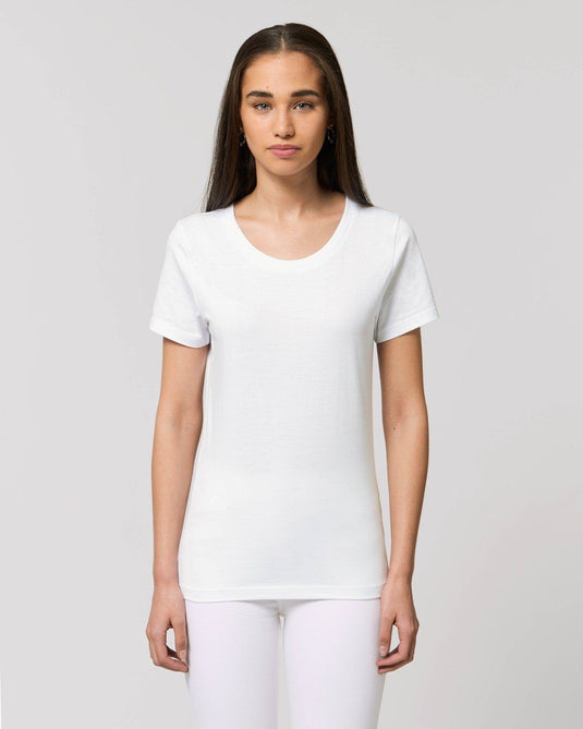 Tee-shirt Blanc Coton Bio Femme personnalisé _ Impression_Nantes_Saint_Nazaire