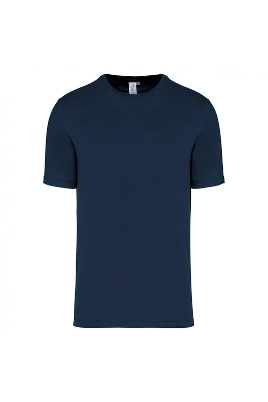 tee shirt homme col rond made in france personnalisable bleu marine
