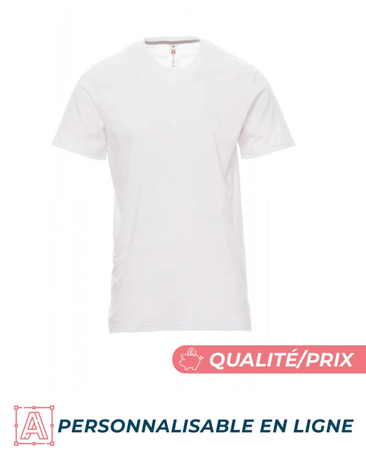 tee shirt blanc coton personnalisable 