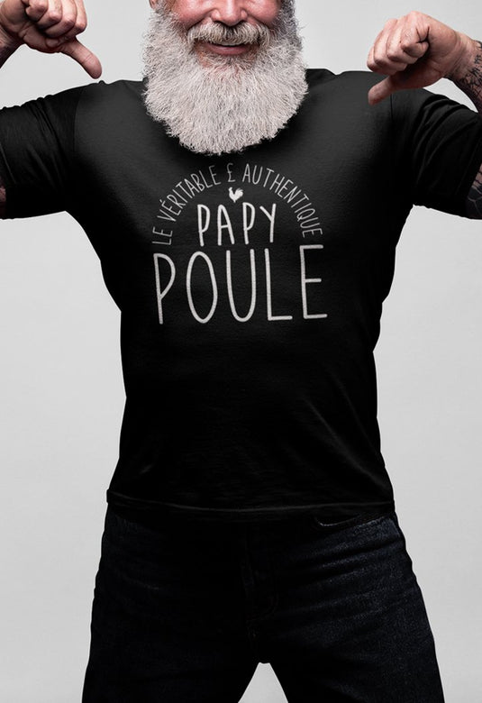 Tee-shirt-Papy Poule _ Impression_Nantes_Saint_Nazaire
