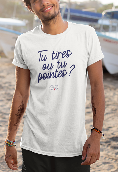 Tee-shirt | Tu tires ou tu pointes ? _ Impression_Nantes_Saint_Nazaire