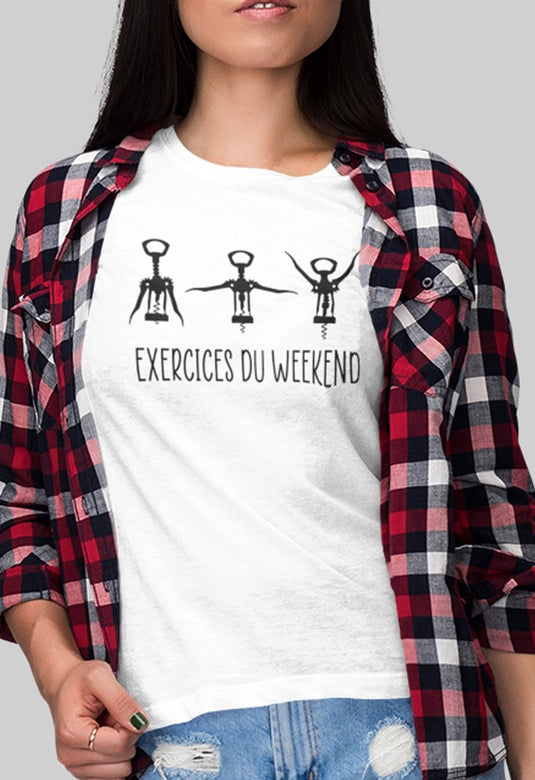 Tee-shirt Femme | Exercices du Weekend _ Impression_Nantes_Saint_Nazaire