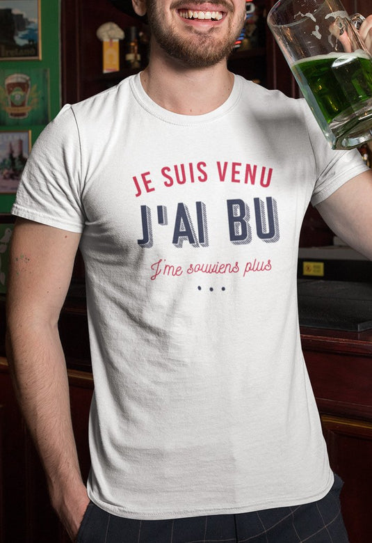 Tee-shirt | Je Suis Venu J'ai Bu _ Impression_Nantes_Saint_Nazaire