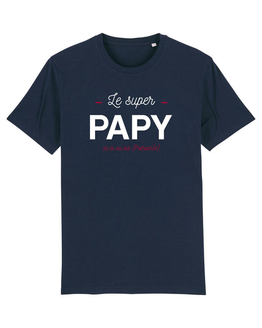 Tee-shirt-Le Super Papy à personnaliser _ Impression_Nantes_Saint_Nazaire