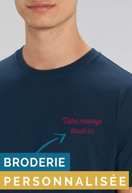 Tee-shirt homme Message Brodé _ Impression_Nantes_Saint_Nazaire