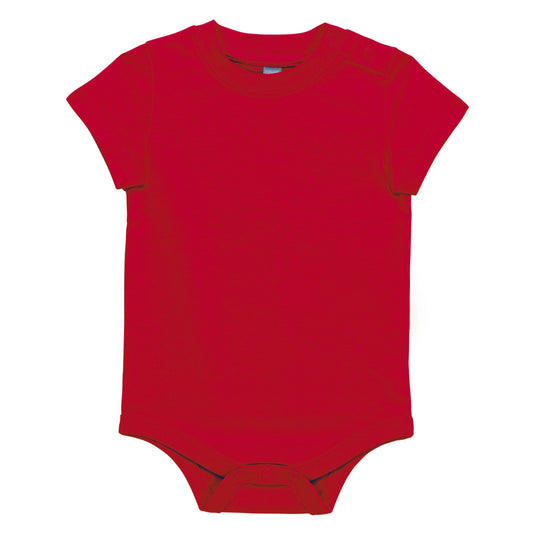 body bébé personnalisable rouge