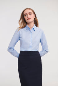 hemise femme manches longues Oxford RUSSELL  RU932F