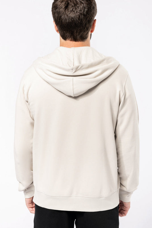 Sweat-shirt écoresponsable zippé à capuche homme / KARIBAN K4030