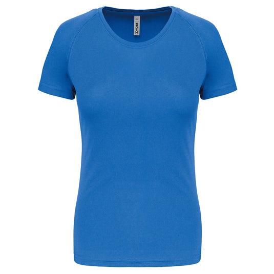 tee shirt de sport femme personnalisable bleu