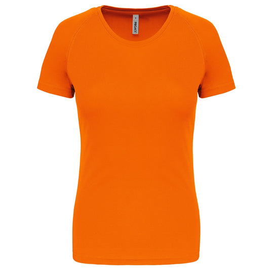tee shirt de sport femme personnalisable orange