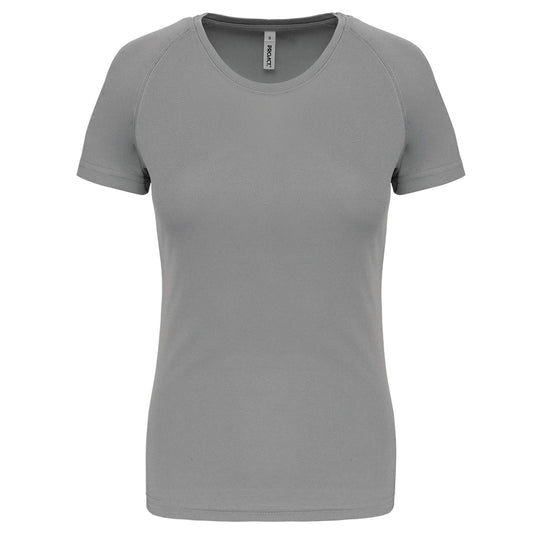 tee shirt de sport femme personnalisable gris