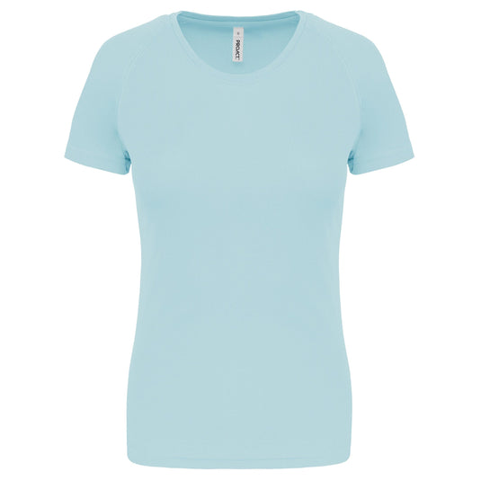tee shirt de sport femme personnalisable  bleu