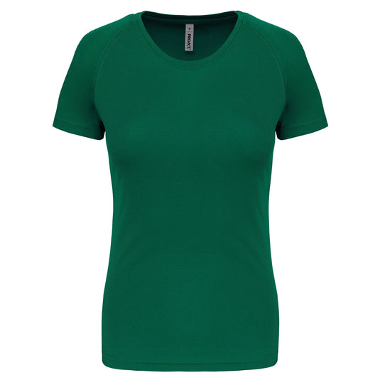 tee shirt de sport femme personnalisable  vert