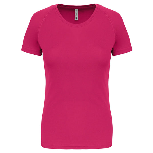 tee shirt de sport femme personnalisable rose