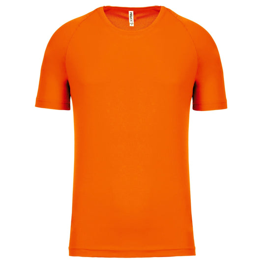 face tee shirt de sport pour homme personnalisable orange