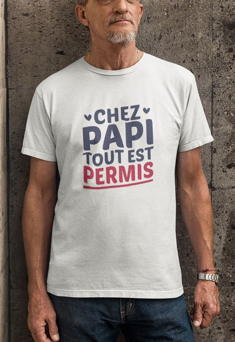Tee-shirt | Chez Papi Tout Est Permis _ Impression_Nantes_Saint_Nazaire