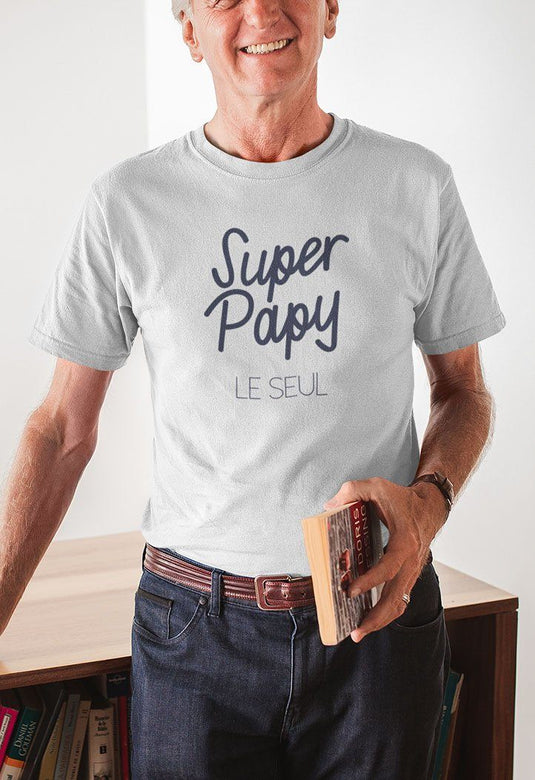 Tee-shirt | Super Papy Le seul _ Impression_Nantes_Saint_Nazaire